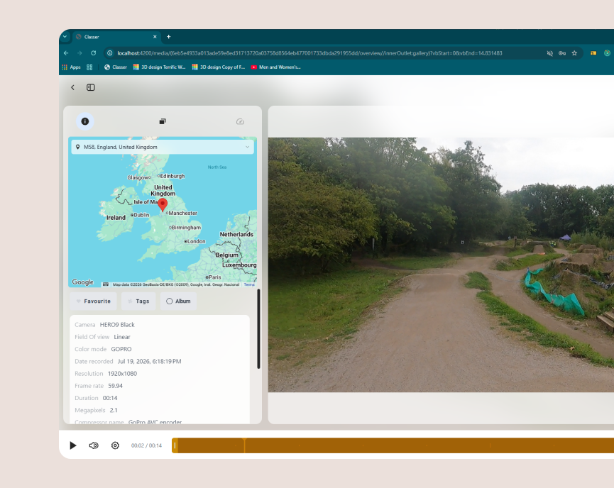 Browse your adventures on desktop and tablet